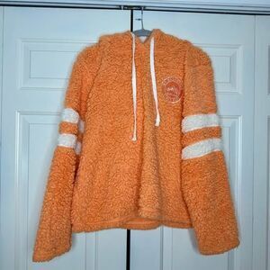 Southern Spirit Peach Sherpa Pullover Hoodie Size XL